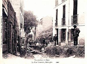 Alger-Mustapha - Rue Valentin - Inondations - 1905